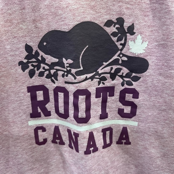 Kids Purple Roots Canada Sweatshirt - Picture 2 of 5